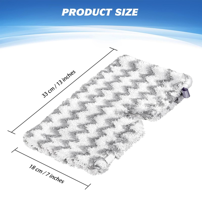 Tidy Monster Steam Mop Pads with Scrub Strips Microfiber Replacement