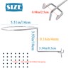 Cuyacili 6PCS Pegboard Hat Holder Hanger Helmet Rack Wall Mount