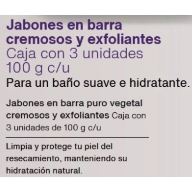 Natura Ekos Jabones De Acai 2 Cremosos 1 Exfoliante 100gr