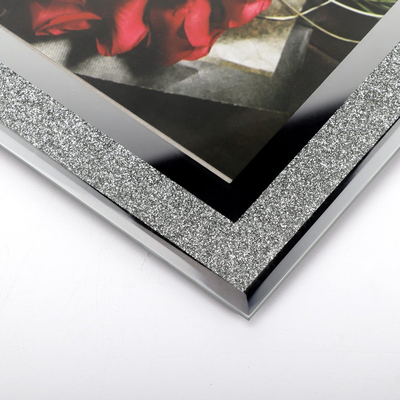 Calenzana 4 Pack 8x10 Picture Frames, Sparkle Glass Photo Frame