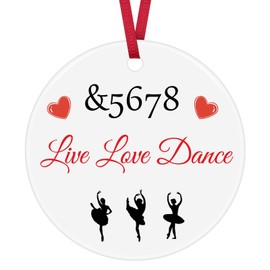 Dance Teacher Gifts Dance Team Gift Dance Lover Ornament Dance Instructor Gift Dance Teacher Appreciation Gift End of Year Gift Birthday Christmas Ornament for Dance Teacher