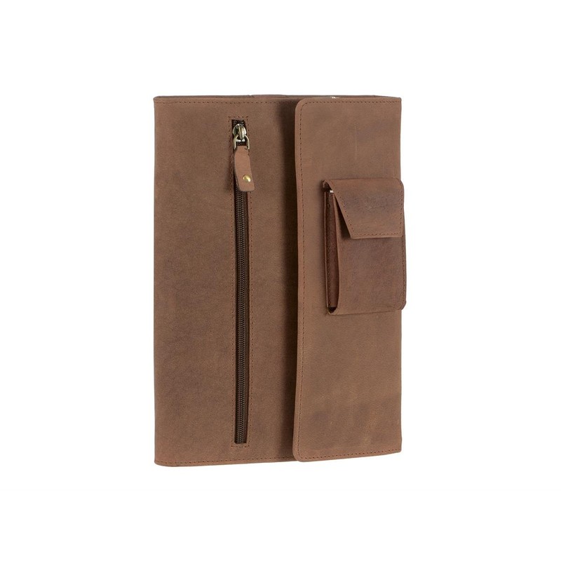 Dethloff Hunter Craftsman Folder Writing Case A5 Leather Magnetic Closure