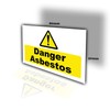 8 Pack - Danger Asbestos Stickers - Waterproof Vinyl Decals
