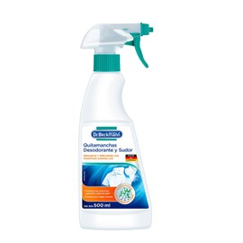 Dr. Beckmann, Quitamanchas Desodorante y Sudor, 500 ml +, Jabón Mágico, Quitamanchas Intenso, Remueve Manchas, para Ropa Blanca y de Color,100 g + Blanqueador Intensivo, Súper Blanco