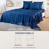 Navy Blue Bed Sheets without Elastic Bamboo | Cooling 180