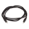 Monoprice 100644 6-Feet 3.5mm Stereo Plug/Plug M/M Cable, Black