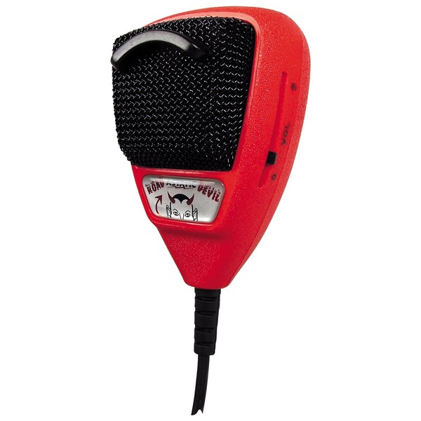 Astatic (302-10036 RD104E Road Devil Amplified 4-Pin CB Microphone, Black