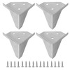 Afoxon 4IN Gold Furniture Legs,4 Pack Modern Triangle Furniture Replacement