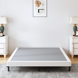 Vaciwe 4 Inch Full Box Spring Heavy Duty Metal Box Springs,Mattress Foundation with Fabric Cover, Noise Free, Non-Slip,Easy Assembly.