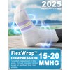 Juclise Coolmax Bamboo Viscose Compression Running Socks Breathable Cushioned Anti-Blister