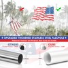 REERON Flag Pole Kit for House, 6 FT Stainless Steel