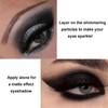 Black Eyeshadow Matte Eye Shadow, Black Pressed Fine Powder Eyeshadow,
