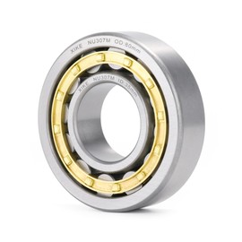 XIKE 1 Pcs NU307M Cylindrical Roller Bearings 35x80x21mm, Fits DIY/Motor/Turbines/Compressors/Reducer/Gearbox, Industrial/Agricultural/Engineering/Garden Machinery.