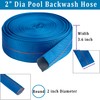 Pool Backwash Hose 2” × 100 ft Heavy Duty PVC
