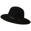Jeanne Simmons Men's Wool Felt Large Brim Fedora - Black