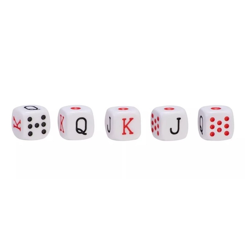 DOMINO'S AZTECA MEXICO Dados De Poker Cubano De Acetato
