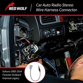 RED WOLF Car Subaru Radio Stereo Antenna Adapter Connector Plug Replacement for Subaru 2005-2014 Forester Outback Impreza Legacy