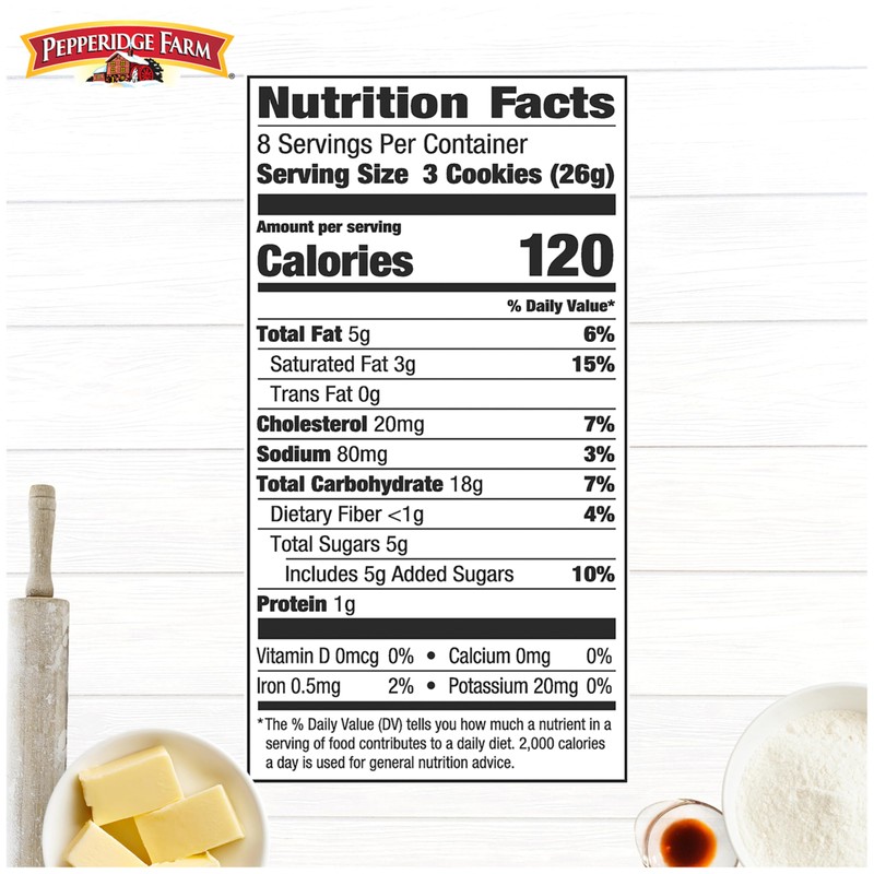 Pepperidge Farm Chessmen Butter Cookies, 7.25 oz. Bag (Packaging may