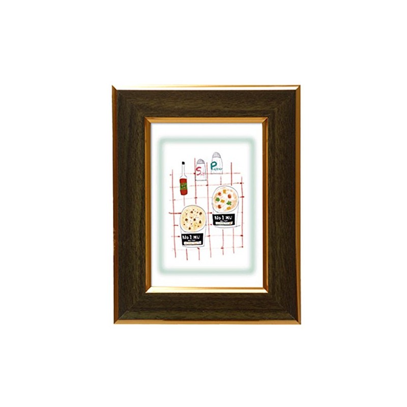 VANJOH フォトフレーム ニューラブスティフレーム L スタンド付き グリーン NLF-B3GR