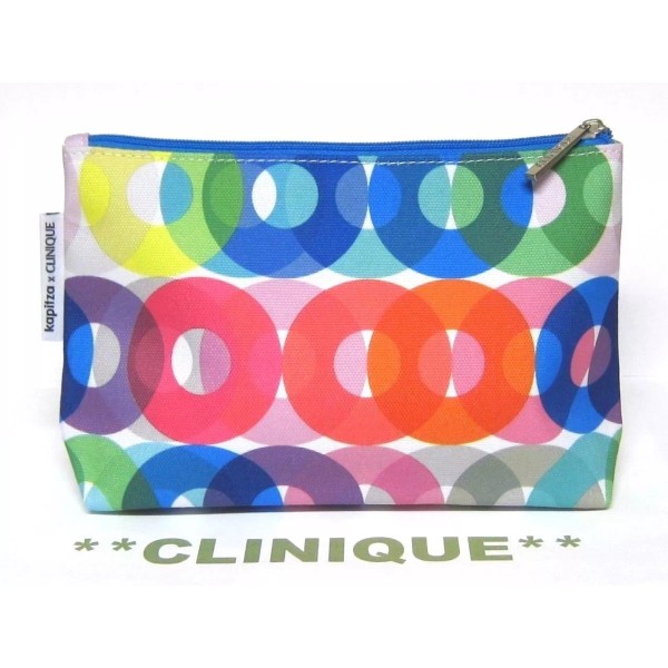CLINIQUE Zippered Makeup / Cosmetic Bag by Designer KAPITZA