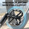 Aluminum Flat Bike Pedals with Sealed Bearings - 9/16" (Purple)