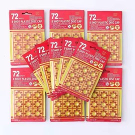 8 SHOT RING CAPS - 504 SHOTS - 63 RINGS - Kids Cap Caps (7 Sheet)