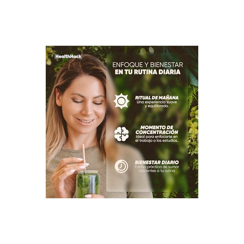 Health Hack Matcha con Colágeno Hidrolizado Matcha Collagen Powder, Ceremonial