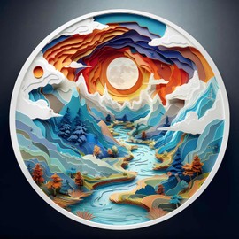 Wooden Puzzles for Adults - 3D Vision Cave-3 Wooden Jigsaw Puzzles - Unique Shape 3D Vision Wood Puzzles Adult - Christmas Birthday Gifts for Adults/Friends/Family - 200pcs 11.4 * 11.4in