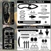 AYMQC Survival Card Multitool Emergency Camping Survival Kits Multipurpose Camping