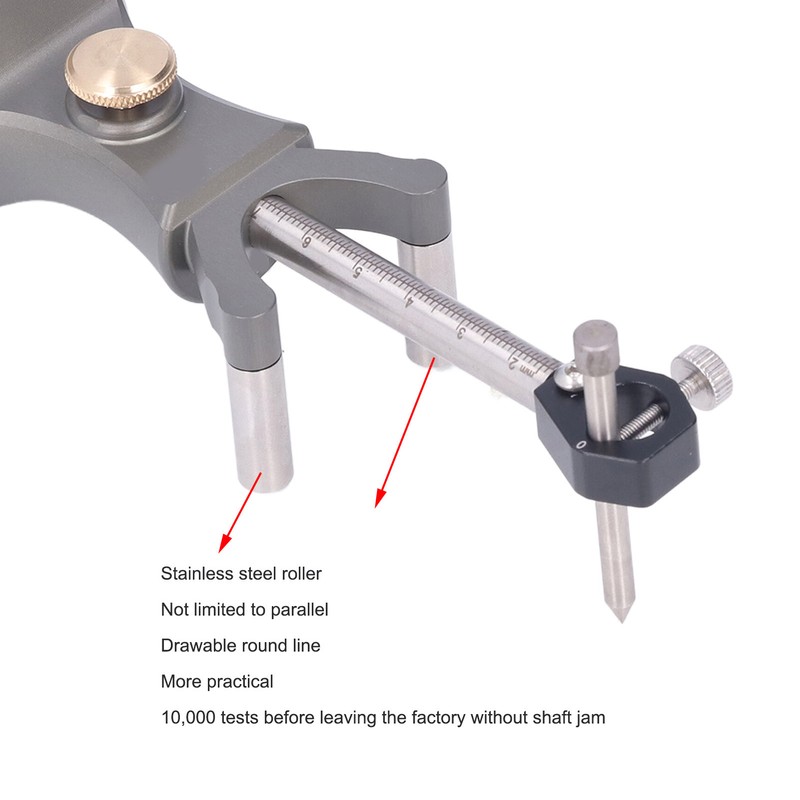Marking Gauge Wood Scribe Tool Linear Arc Dual Purpose Scriber