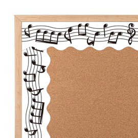 72 Feet Musical Notes Bulletin Board Borders Trim for Music Classroom Back to School Room Wall Decor Music Concert Party Decoration