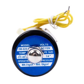 HFS(R) Electric Solenoid Valve Copper Normally Closed for Water Air Gas (110V AC 1/4IN NPT)