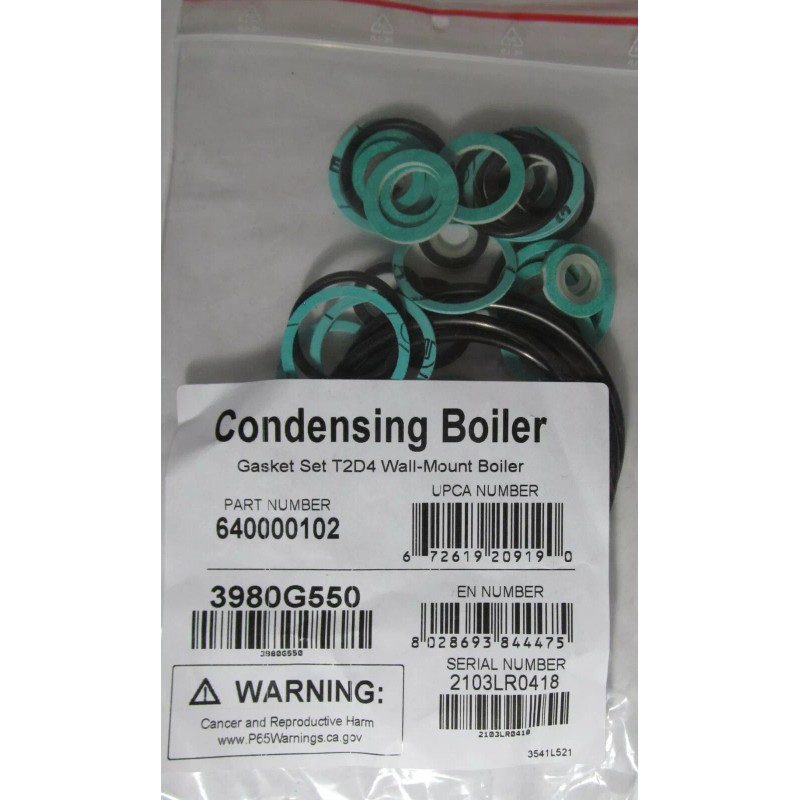 WEIL MCLAIN NEW WEIL MCLAIN 640-000-102 GASKET SET FOR AQUABALANCE