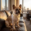 Cat Chain Collar with Diamond Rhinestones, 2PCS Cuban Link Pet