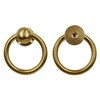 LC LICTOP 1.33" Dia. Antique Style Pure Brass Ring Pull