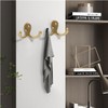 BIPEE 20Pack Coat Hooks, Heavy Duty Double Prong Coat Hooks
