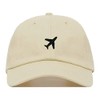 Airplane Baseball Hat, Embroidered Dad Cap, Unstructured Soft Cotton, Adjustable