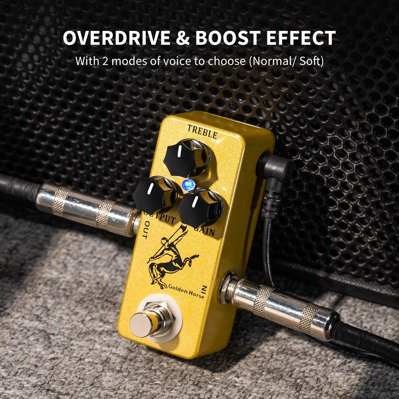 MOSKY dorado Horse Overdrive Effect Pedal Boost Guitarra Pedal con