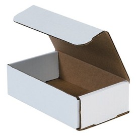250 Case 7x4x2 White Corrugated Mailer Boxes Literature Mailing Packaging Recyclable Storage Box Eco-Friendly Packing Cartons