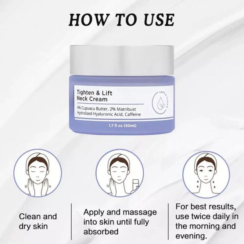 . 2x Neck Cream Tighten & Lift Firming, Neck Firming