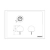 Reality Leuchten Melo R55326101 Solar LED Outdoor Light Plastic White