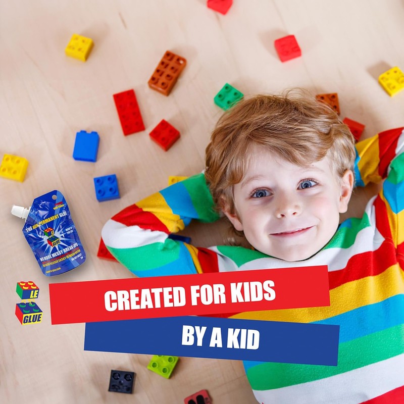 Le Glue Temporary Glue 2 Pack - Compatible with Legos