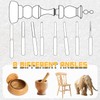 8 Pcs Wood Lathe Tools, Wood Chisel Sets, Suitable For