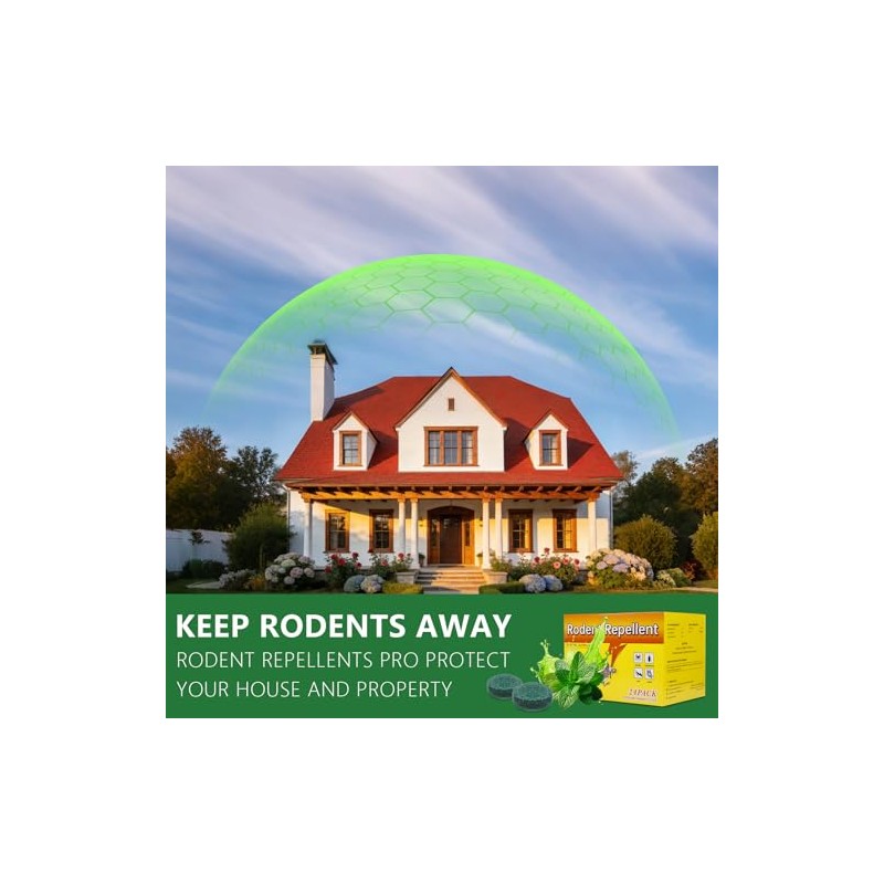 Natural Rodent Repellent Balls - Peppermint Lemon Oil Formula