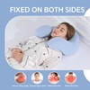ROYALAY Back Sleeping Training Pillow, Memory Foam Beauty Pillow with
