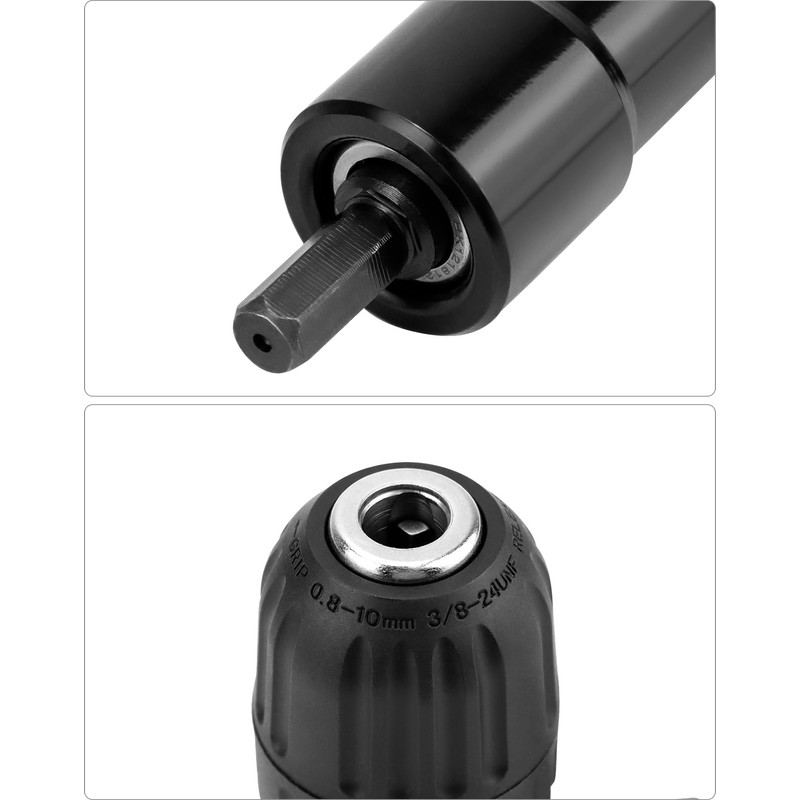 QWORK® Angle Drill Attachment Clamping Range 0.8-10mm 90 Degree Drill