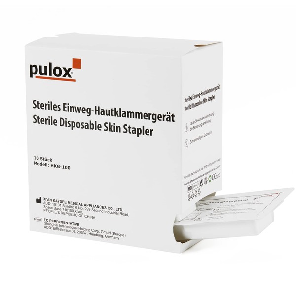 Sterile Disposable Skin Stapler and Remover Set with 35 Staples Skin