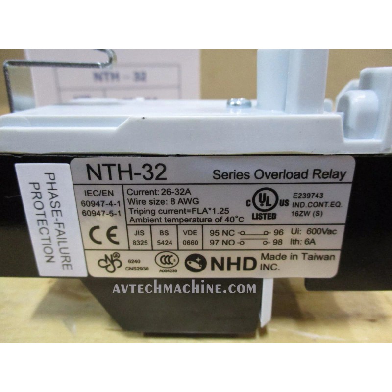 NHD NTH-32 3PE NHD Thermal Overload 3 Pole 26 -