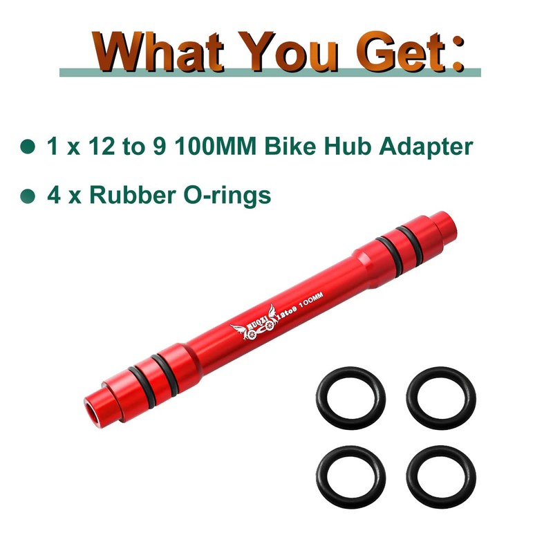 MUQZI Bicycle QR Adapter 12 to 9 mm Front Hub