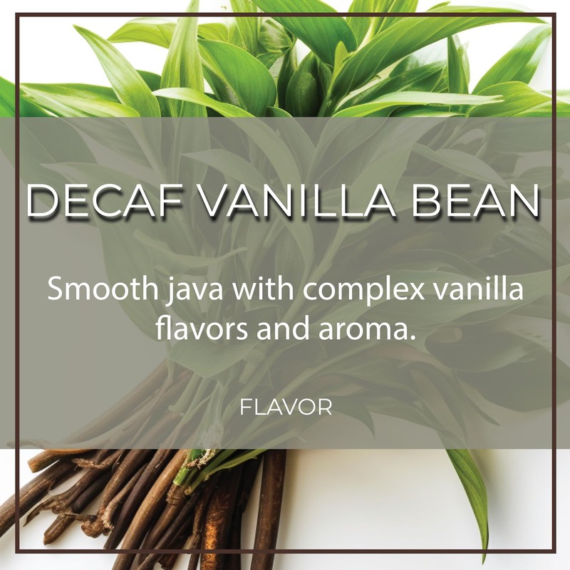 The Bean Organic Coffee Company Water Processed DECAF Vanilla Bean,